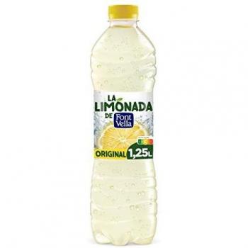 La Limonada de Font Vella Agua Mineral, con Zumo de Limón Botella, 1.25L