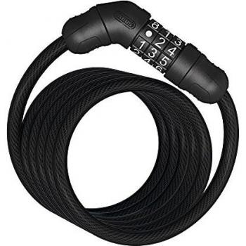 Abus Star 4508C/150 Black Spiral Cable Lock with Combination, 150cm Length