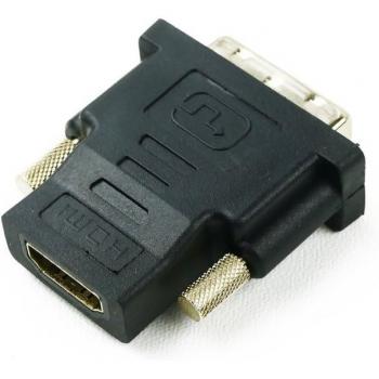 BeMatik Adaptador HDMI Hembra a DVI-D Macho - Adaptador HDMI de tipo HDMI-A hembra a DVI-D macho