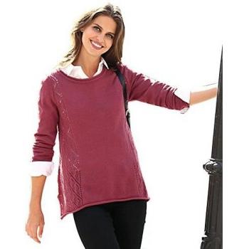 Jersey Manga Larga Mujer by Vencastyle - 001434,Rosa Palo Oscuro,XL