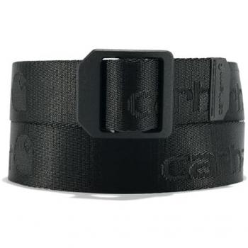 Carhartt Nylon Webbing Ladder Lock Cinturón para Hombre, Negro, Talla L