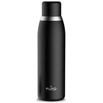 Botella térmica Puro Smart con Tapa LCD táctil sensitiva, indicador de Temperatura, 500 ml, Acero Inoxidable