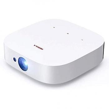 Anker Nebula Solar Portable Proyector 1080p, Dolby Digital Plus, 2 Altavoces de 3 W, Android TV, Enfoque automático, 3 Horas de duración de la batería, corrección Trapezoidal y Zoom Digital