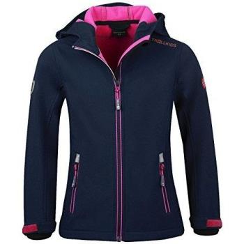 Chaqueta Softshell para Niña Trollfjord, Azul Marino/Magenta, Talla 98 cm