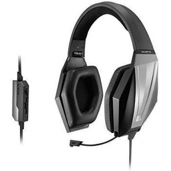 Gigabyte GP-THUNDERH3X - Auriculares de diadema cerrados con micrófono, cable de 2 m, negro