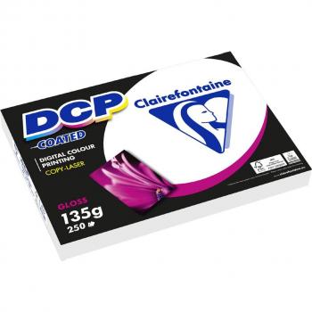 Papel fotográfico láser color DIN A3 glossy 135 gramos, paquete de 250 hojas, Clairefontaine DCP coated
