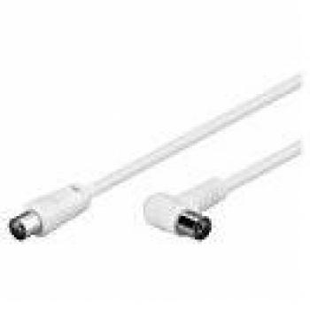 Cable Coaxial MicroConnect 1.5 m (80 dB, Conectores Macho/Macho, Blanco)