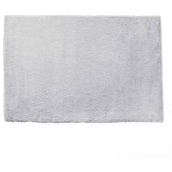 Alfombra rectangular de imitación de piel gris claro 160 x 230 cm