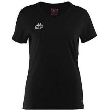 Kappa Tabbiano Camiseta, Mujer, Negro, XS