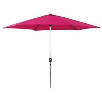 Parasol de jardín circular de aluminio Sol - Ø 3m - Rosa