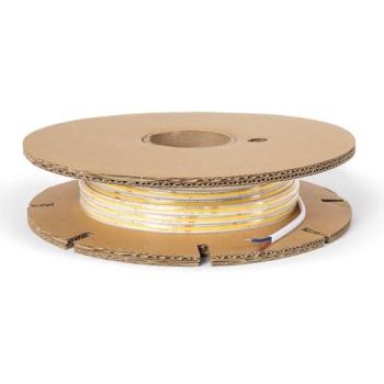Tira LED Regulable 220V COB 480 LED/m BOBINA 20m 12W/m 900lm/m Superestrecha Ancho 6.5mm Corte cada 10cm IP65 Blanco Neutro 400