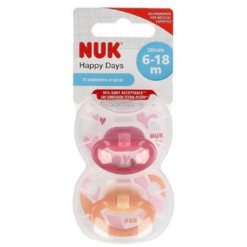 NUK Chupete Silicona T2 Surtido 6-18 Meses 2 Uds