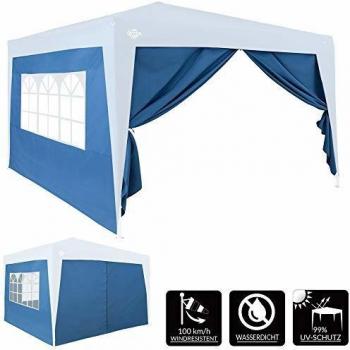 Paneles Laterales para Gazebo Plegable Set de 2 Azul 3x2m