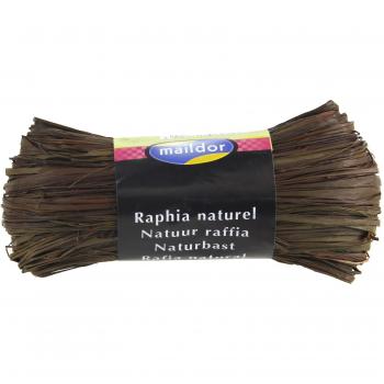 Clairefontaine - 196073C - Bola de Rafia Natural en Color Chocolate, 50g y 1.5m de Longitud - Ideal para Manualidades, Decoración y Envoltura de Regalos