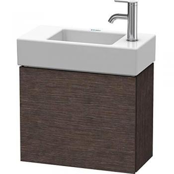 Mueble Bajo Lavabo Duravit L-Cube 48x24x40cm, Suspendido, Puerta Derecha, Eiche Oscuro Cepillado