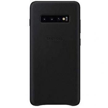Samsung EF-VG975LBEGWW Funda para Galaxy S10+ Piel, Negro