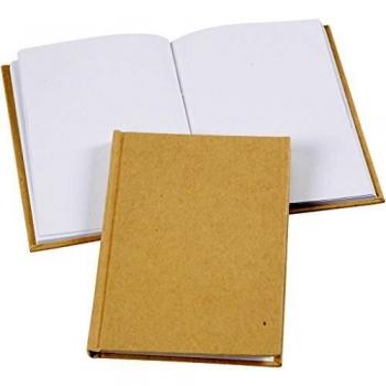 Cuaderno A6, 8 mm, 80 g, Marrón, 1 Unidad