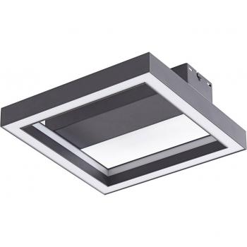 Plafón LED Smart Tjado de Lucande, 30 cm, negro, RGBW, moderno, hecho de metal para salón y comedor (1 llama)