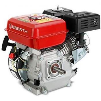 Motor de gasolina EBERTH 4 tiempos 5,5CV 4,1kW con eje de 19,05mm y protección contra falta de aceite