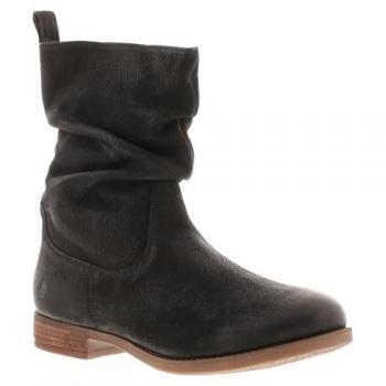 Hush Puppies Emilia Women's Black Leather Ankle Boots