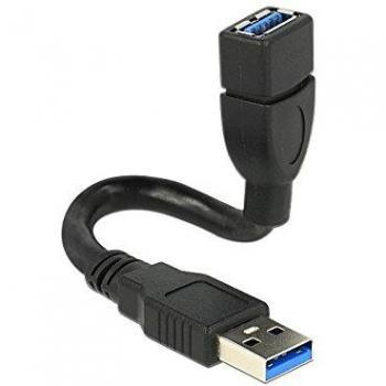 Cable USB 3.0 A macho a A hembra de 0,15 m ShapeCable negro