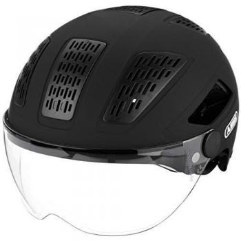 ABUS Hyban 2.0 ACE City Helmet - Durable Bicycle Helmet for Daily Use with ABS Hard Shell - for Women and Men - Black, Size L