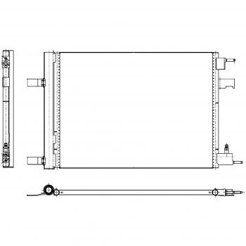 BEHR HELLA SERVICE 8FC 351 310-611 *** PREMIUM LINE *** Condensador, aire acondicionado