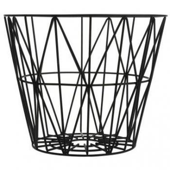 Ferm Living Wire Basket - Black - Large - h45 x b60 cm