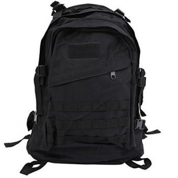 Mochila - TOOGOO(R)Al aire libre 40L 600D tela de Oxford impermeable Mochila bolso tactico del camuflaje de militar de ACU de deportes viaje senderismo Bolsa de color negro
