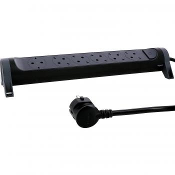Regleta Legrand 694540 con Interruptor y Cable de 3 Metros, Color Negro/Gris