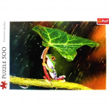 Puzzle Trefl 500 Piezas Paraguas Verde