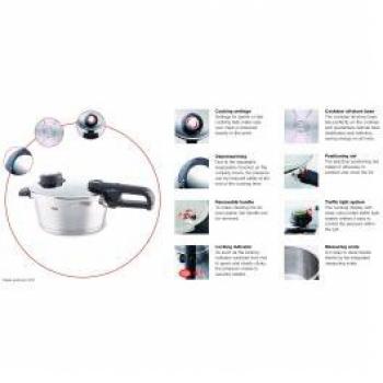 Olla a presión Fissler Vitavit Premium 2.0 con cestillo y trípode