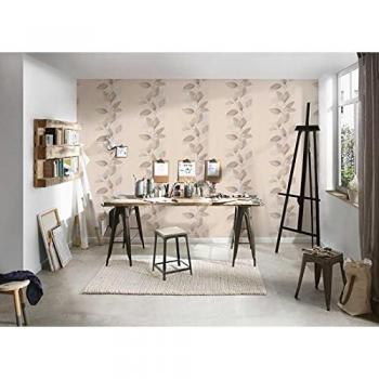 Papel Tapiz Vlies Atractivo Floral Botánico, Estructura Ligera, 53x1005 cm, Ideal para Sala, Dormitorio y Cocina