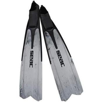 Seac Shout Camo, Aletas largas para buceo, apnea y pesca submarina, Gris, 39/40