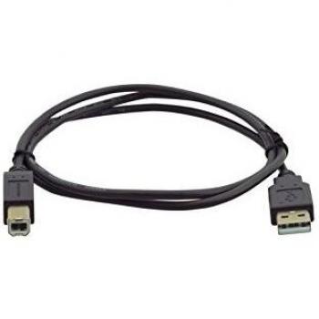 Cable USB 2.0 Kramer Electronics, Conector A (M) a B (M), Longitud 0.9m, Color Negro