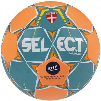 SELECT Mundo – Balón de Balonmano, Color türkis/Orange, tamaño 2
