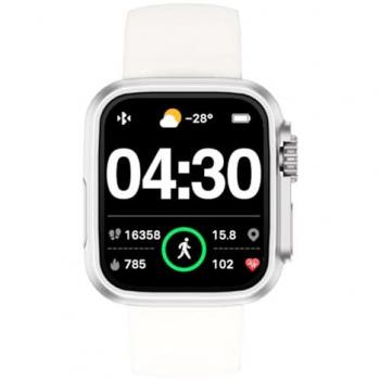 Reloj Inteligente Radiant Jersey RAS11010 con Funciones de Salud y Notificaciones, 36 mm, Color Blanco