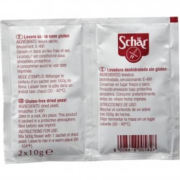 Dr. Schar Lievito Levadura - Paquete de 2 x 10 gr - Total: 20 gr