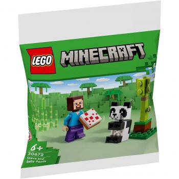 LEGO POLYBAG 30672: MINECRAFT STEVE AND BABY PANDA