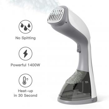 dodocool Plancha Ropa Vapor Vertical 1400W, Plancha de Mano, Plancha de Ropa Vertical&Horizontal, depósito de 220 ml, Calienta en 30 Segundos, Plancha de Viaje Portátil
