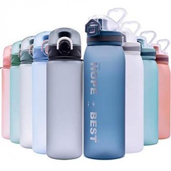 KAILH Tritan Botella del Agua Deporte 500ml/600ml/700/900ml para Correr, Camping, Yoga, Ciclismo, Al Aire Libre, Gimnasio, Outdoor Fitness Training etc.