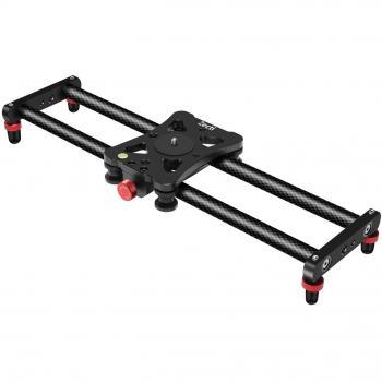 Zecti Slider portátil de 15.7 de fibra de carbono para cámara, Dolly deslizante con 4 unidades de rodamiento ideal para cámaras Nikon, Canon, Pentax, Sony, soporta 17.6lbs