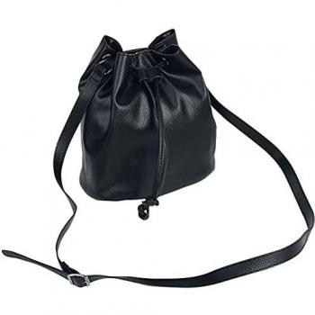 Quadra NuHide Bucket Bag Mujer Bolsa de Mano Negro, Poliuretano,