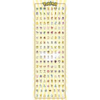 GB Eye LTD, Pokemon, Kanto 151, Poster Puerta, 53 x 158 cm