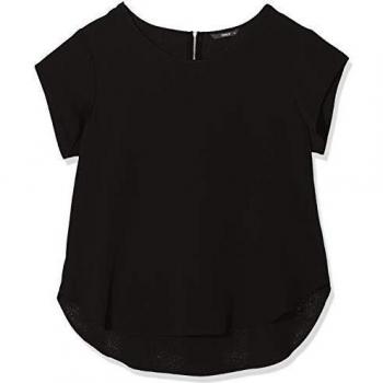 Only Women's Short Sleeve Solid T-Shirt Black