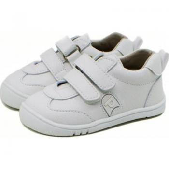 Zapatillas Deportivas Respetuosas Pirufin 6200 con Doble Velcro para Niño, Color Blanco