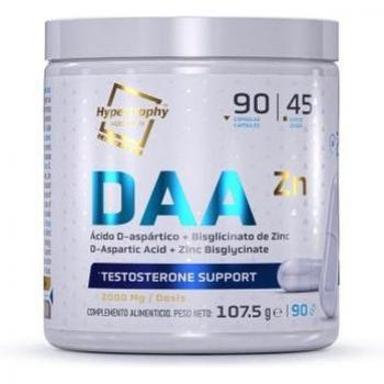 Hypertrophy Nutrition DAA + Zinc Bisglicinato 1000 mg, 90 cápsulas