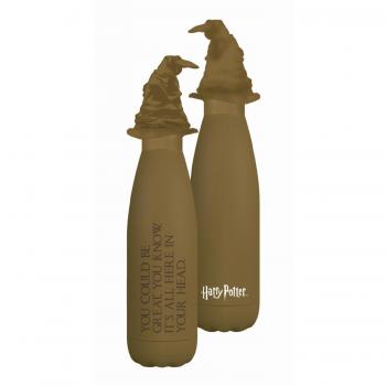 Botella metálica con tapa 3D del Sombrero Seleccionador de Harry Potter