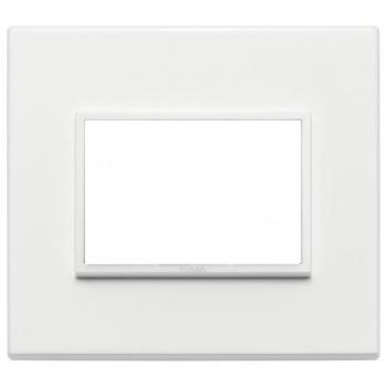 Placa Vimar Eikon Evo 3 Módulos Blanco Total 21653.17