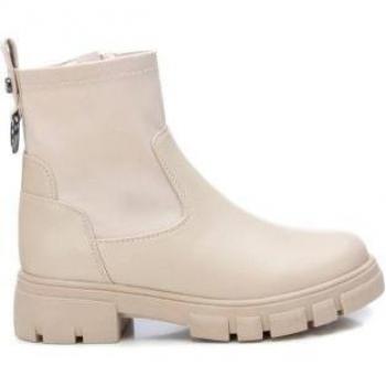 Xti Kids - Botines beige 150598 con elástico y cierre de cremallera para niña